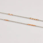 Load image into Gallery viewer, Lightweight Platinum and Rose Gold Chain for Women JL PT CH 790   Jewelove.US
