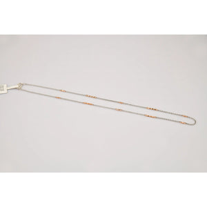 Lightweight Platinum and Rose Gold Chain for Women JL PT CH 790   Jewelove.US