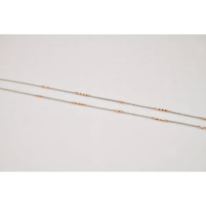 Lightweight Platinum and Rose Gold Chain for Women JL PT CH 790   Jewelove.US