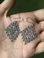 Load image into Gallery viewer, Limited Edition : Platinum Earrings with Flexible Diamond Cut Balls For Women JL PT E 181 Made in Japan   Jewelove.US
