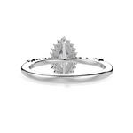 Load image into Gallery viewer, 50-Pointer Marquise Cut Solitaire Halo Diamond Shank Platinum Ring JL PT 1254-A   Jewelove.US
