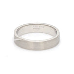 Load image into Gallery viewer, Matte Finish Platinum Love Bands with Slanting Lines JL PT 474   Jewelove
