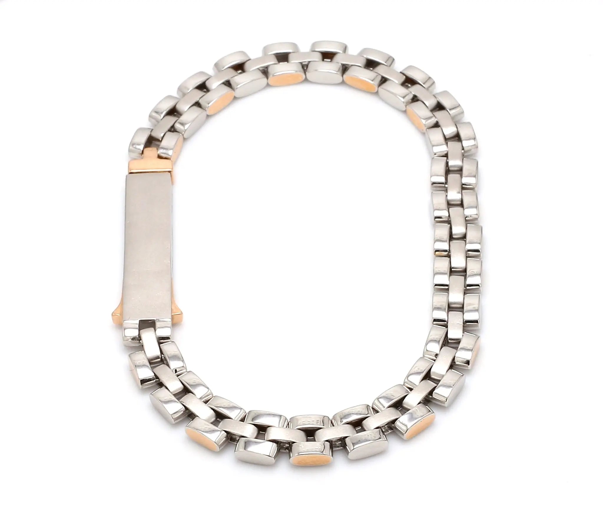 Men of Platinum | Rose Gold Fusion Bracelet for Men JL PTB 650   Jewelove.US
