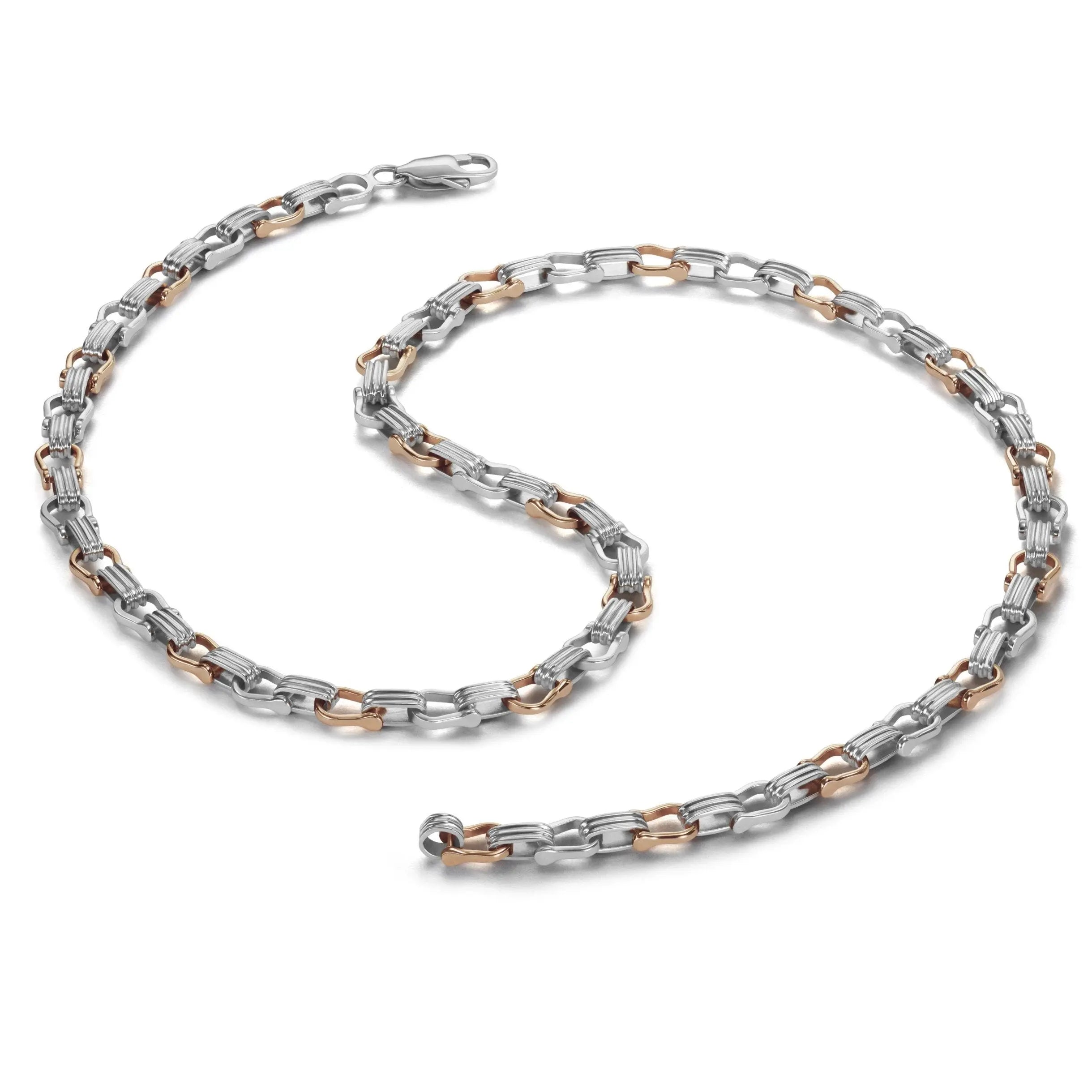 Men of Platinum | Rose Gold Fusion Chain for Men JL PT 761   Jewelove.US