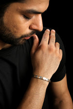 Load image into Gallery viewer, Men of Platinum | Rose Gold Fusion Cuff Bracelet for Men JL PTB 649   Jewelove.US
