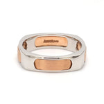 Load image into Gallery viewer, Men of Platinum | Square Profile Rose Gold Platinum Ring JL PT 688-RG   Jewelove.US
