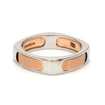 Load image into Gallery viewer, Men of Platinum | Square Profile Rose Gold Platinum Ring JL PT 688-RG   Jewelove.US
