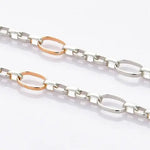 Load image into Gallery viewer, Men&#39;s Linked Platinum Chain with Rose Gold in Between JL PT CH 889   Jewelove.US

