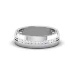 Load image into Gallery viewer, Milgrain Platinum Wedding Ring with Diamonds JL PT 6763   Jewelove.US
