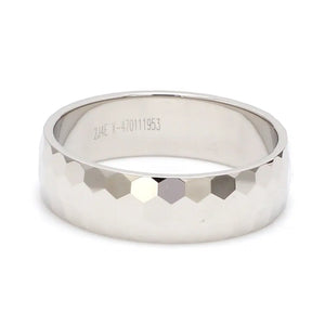 Mirror Finish Platinum Love Bands JL PT 519   Jewelove.US