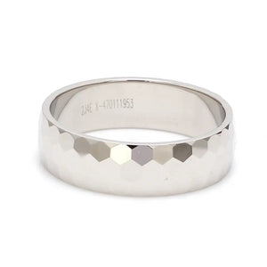 Mirror Finish Platinum Love Bands JL PT 519   Jewelove.US