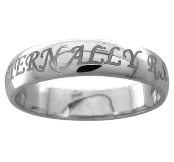 Name Engraved Platinum Bands JL PT 228   Jewelove