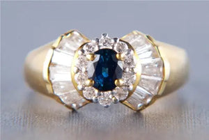 Natural Royal Blue Sapphire Ring JL R 66   Jewelove