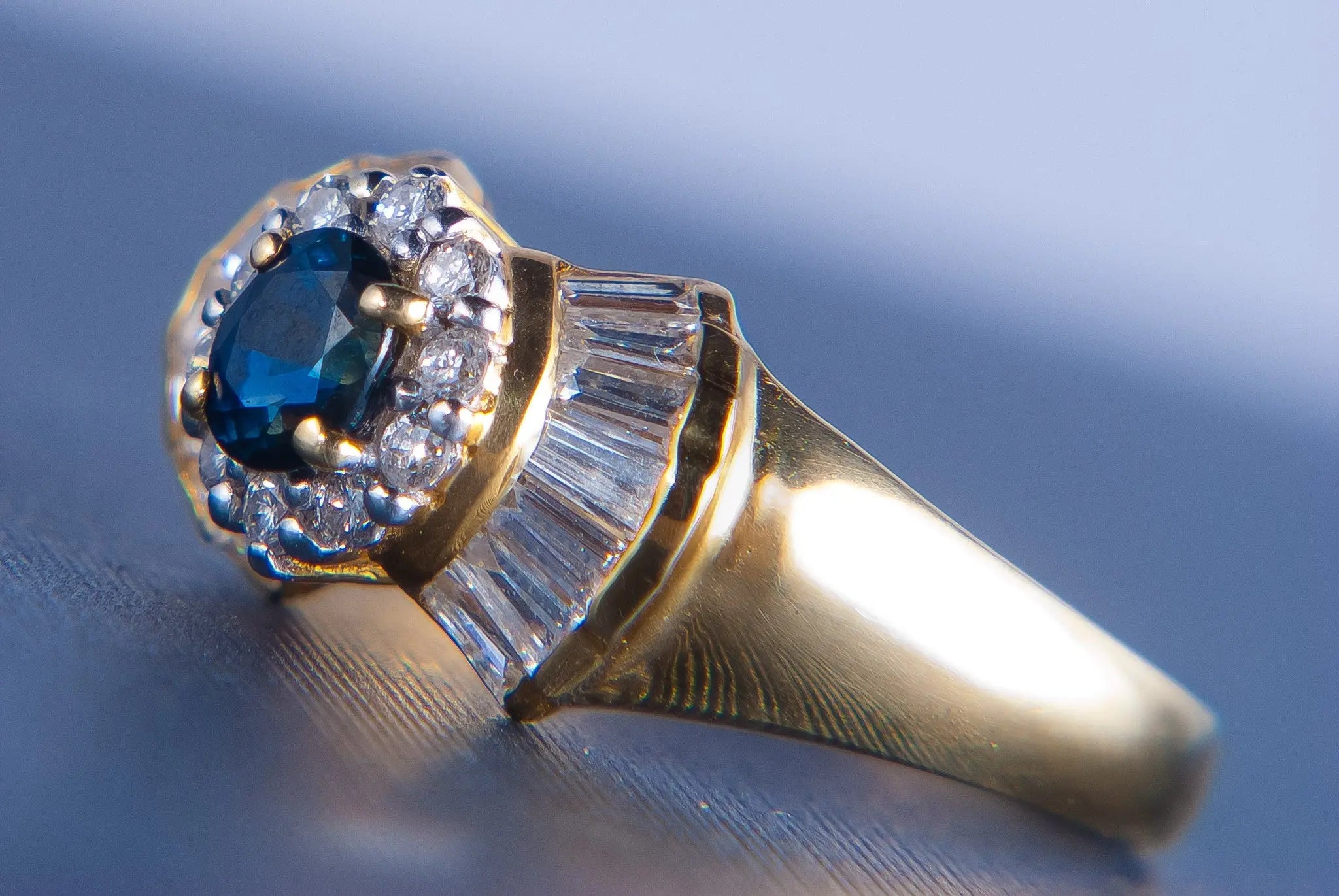 Natural Royal Blue Sapphire Ring JL R 66   Jewelove