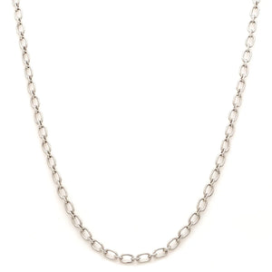 Oval Linked Platinum Chain JL PT CH 837   Jewelove.US