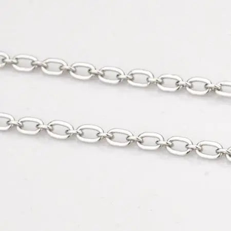 Oval Linked Platinum Chain JL PT CH 837   Jewelove.US