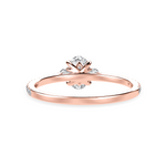 Load image into Gallery viewer, 70-Pointer Oval Cut Solitaire Diamond Accents Shank 18K Rose Gold Ring JL AU 1244R-B   Jewelove.US
