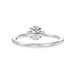 Load image into Gallery viewer, 70-Pointer Oval Cut Solitaire Diamond Accents Shank Platinum Ring JL PT 1244-B   Jewelove.US
