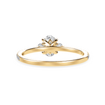 Load image into Gallery viewer, 70-Pointer Oval Cut Solitaire Diamond Accents Shank 18K Yellow Gold Ring JL AU 1244Y-B   Jewelove.US
