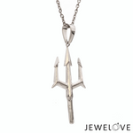 Load image into Gallery viewer, Plain Platinum Trishul Pendant JL PT P 376
