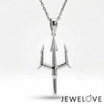 Load image into Gallery viewer, Plain Platinum Trishul Pendant JL PT P 376
