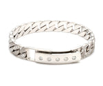 Load image into Gallery viewer, Men of Platinum | 10mm Heavy Diamond Platinum Cuban Bracelet with Diamond Lock JL PTB 1099-A
