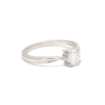 Load image into Gallery viewer, 50-Pointer Lab Grown Solitaire Diamond Platinum Twisted Shank Ring JL PT LG G 2004

