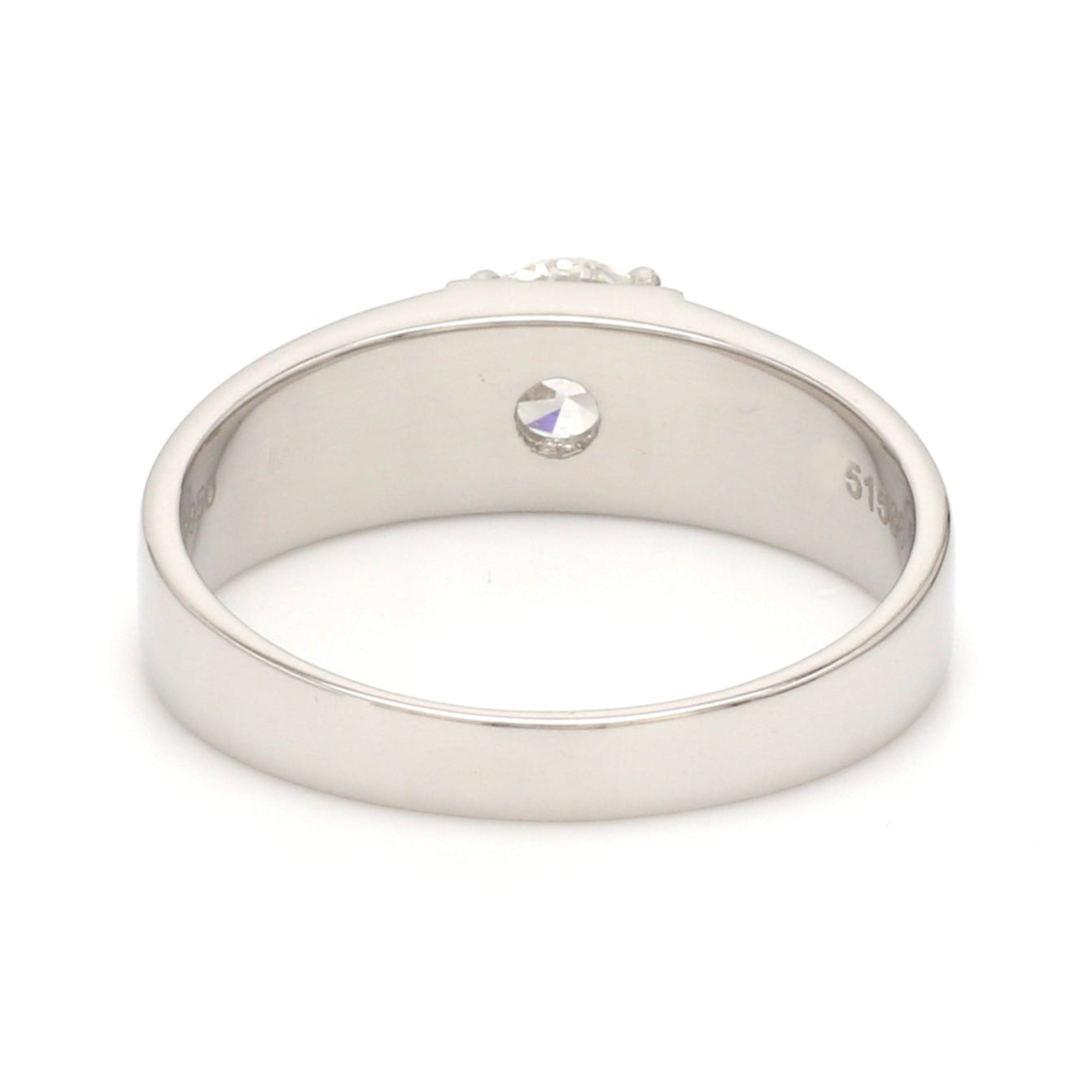 1.50-Carat Lab Grown Solitaire Platinum Engagement Ring for Men JL PT LG 1237-A