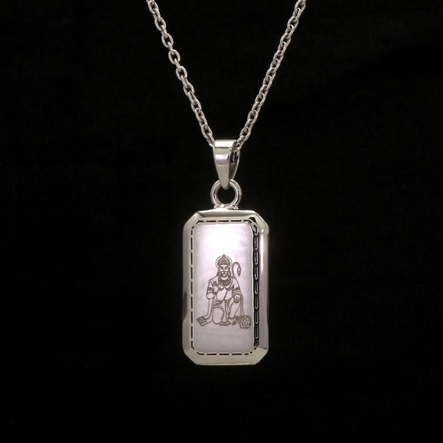 Hanuman Ji Pendant in Platinum JL PT Hanuman   Jewelove.US