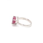 Load image into Gallery viewer, Platinum Ruby Heart Ring for Women JL PT 1267   Jewelove.US
