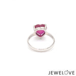 Load image into Gallery viewer, Platinum Ruby Heart Ring for Women JL PT 1267   Jewelove.US
