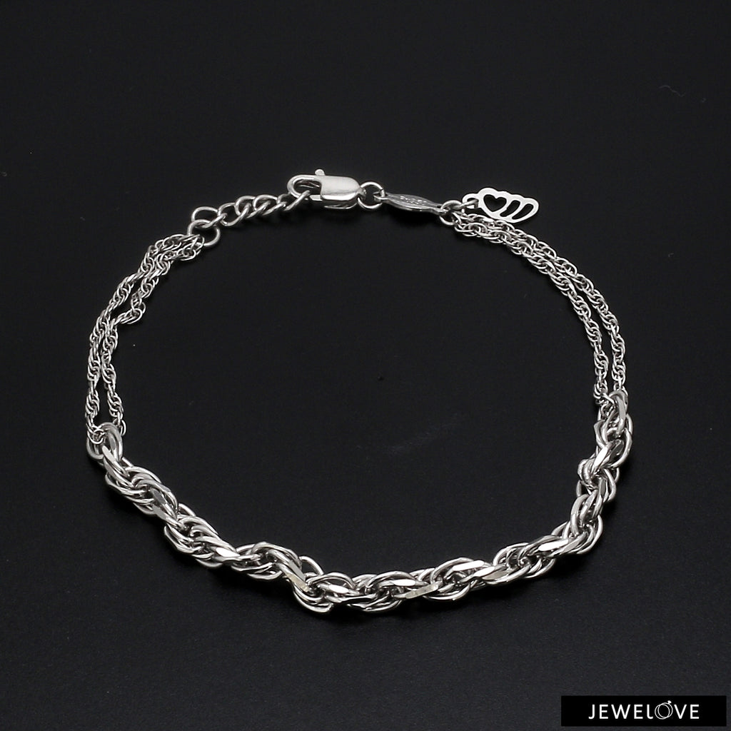 3.5 mm Japanese Platinum Bracelet for Women JL PTB 1159   Jewelove.US