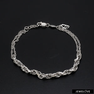 3.5 mm Japanese Platinum Bracelet for Women JL PTB 1159   Jewelove.US