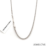 Load image into Gallery viewer, 2.3mm Cordell Platinum Rope Chain JL PT CH 903   Jewelove.US
