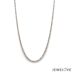 2.3mm Cordell Platinum Rope Chain JL PT CH 903