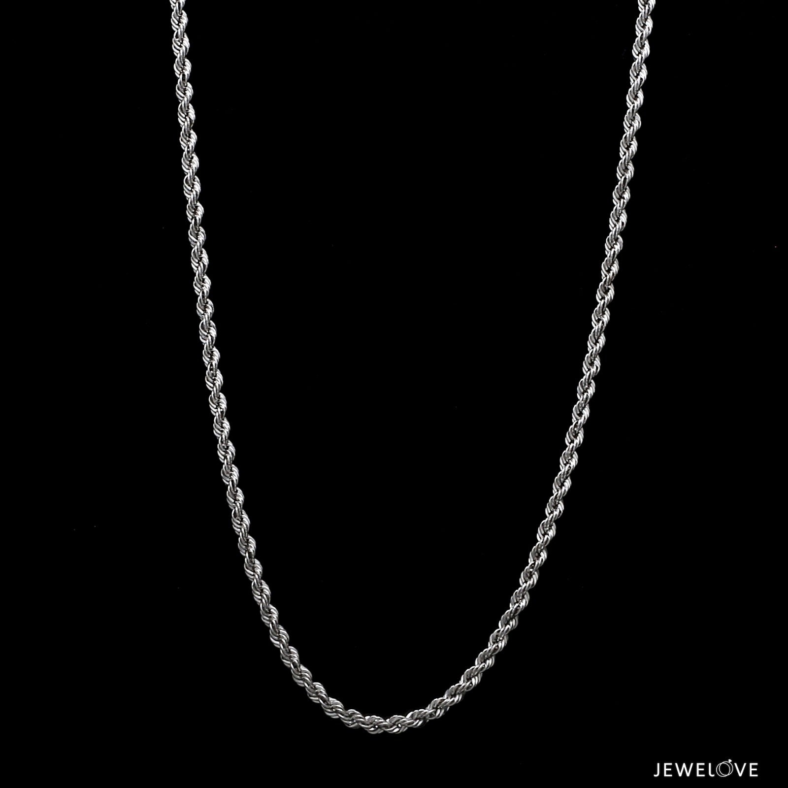 2.3mm Cordell Platinum Rope Chain JL PT CH 903