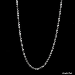 2.3mm Cordell Platinum Rope Chain JL PT CH 903