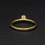 Load image into Gallery viewer, 50-Pointer Emerald Cut Solitaire Diamond 18K Yellow Gold Ring JL AU 19005Y-A
