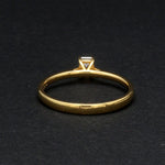 Load image into Gallery viewer, 50-Pointer Emerald Cut Solitaire Diamond 18K Yellow Gold Ring JL AU 19005Y-A   Jewelove.US
