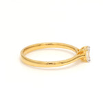 Load image into Gallery viewer, 50-Pointer Emerald Cut Solitaire Diamond 18K Yellow Gold Ring JL AU 19005Y-A

