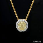 Load image into Gallery viewer, 18K Yellow Gold  Pendant Chain with Fancy Color Diamond JL AU P 10   Jewelove
