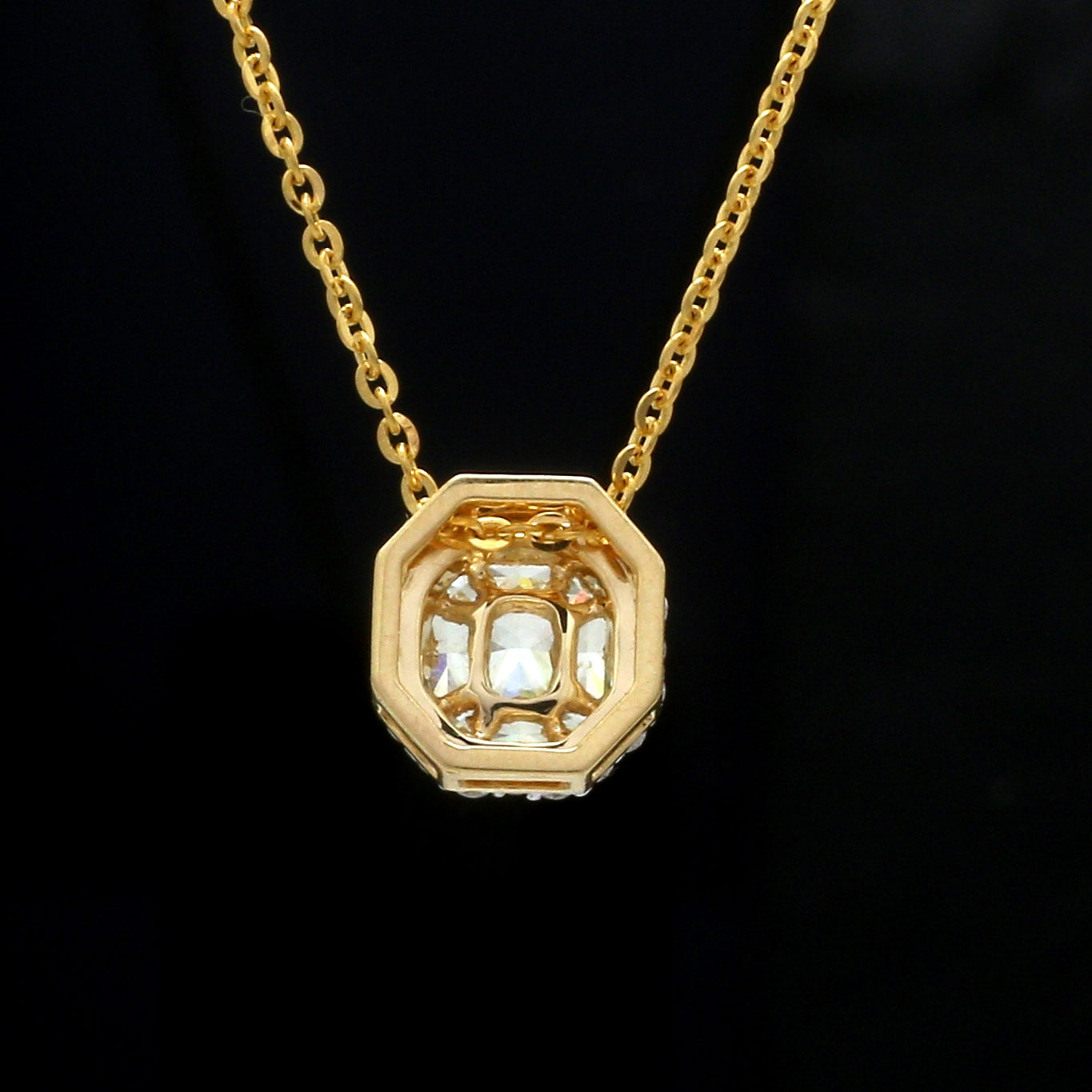 18K Yellow Gold  Pendant Chain with Fancy Color Diamond JL AU P 10   Jewelove