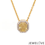 Load image into Gallery viewer, 18K Yellow Gold  Pendant Chain with Fancy Color Diamond JL AU P 10   Jewelove
