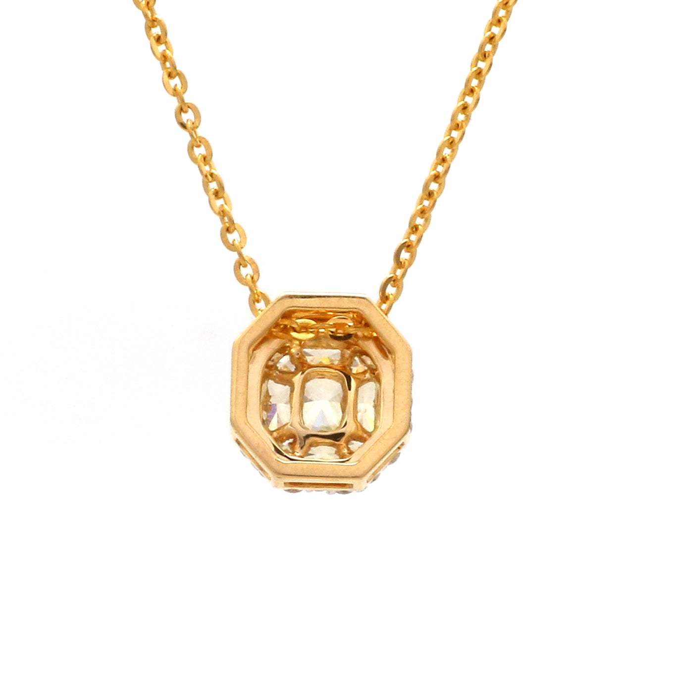 18K Yellow Gold  Pendant Chain with Fancy Color Diamond JL AU P 10   Jewelove
