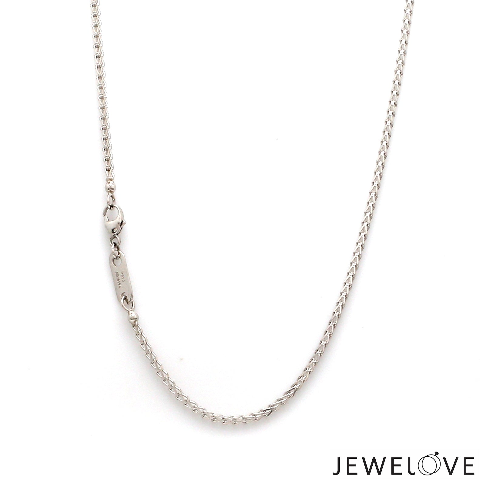 1.5mm Platinum Franco Chain JL PT CH 1064-A   Jewelove.US