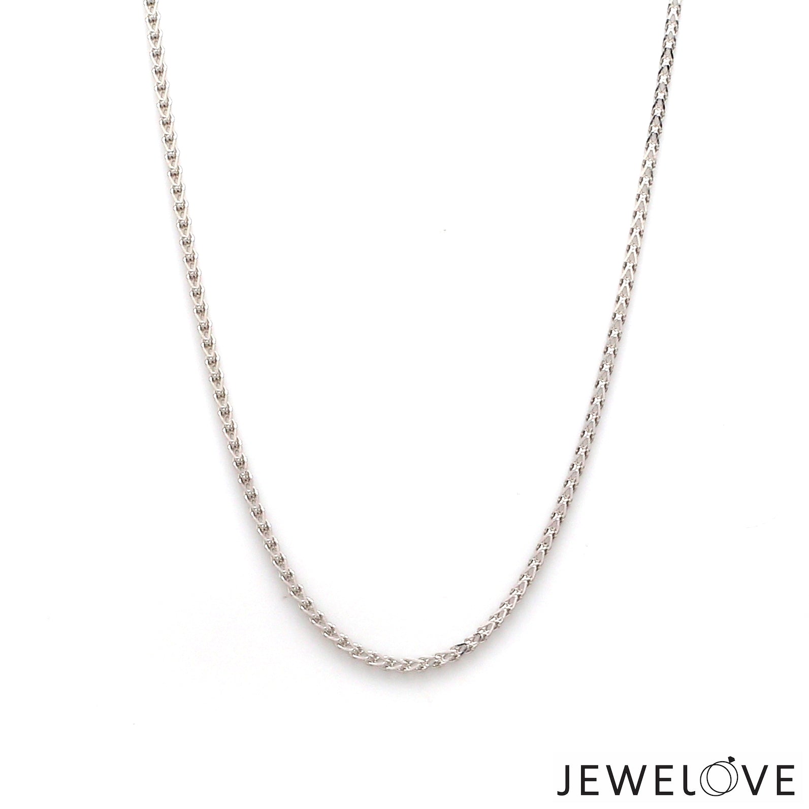 1.5mm Platinum Franco Chain JL PT CH 1064-A   Jewelove.US