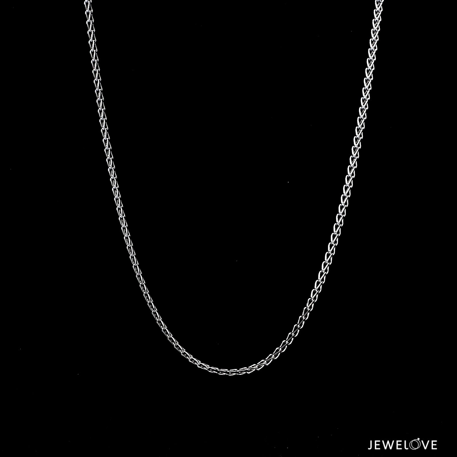 1.5mm Platinum Franco Chain JL PT CH 1064-A   Jewelove.US