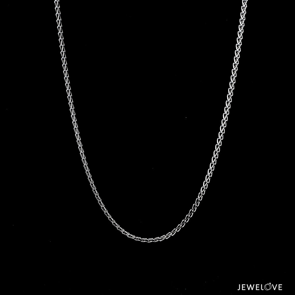 1.5mm Platinum Franco Chain JL PT CH 1064-A   Jewelove.US