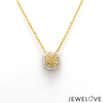 Load image into Gallery viewer, 18K Yellow Gold  Pendant Chain with Fancy Color Diamond JL AU P 10   Jewelove
