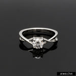 Load image into Gallery viewer, 50-Pointer Lab Grown Solitaire Platinum Twisted Shank Ring JL PT LG G 1351

